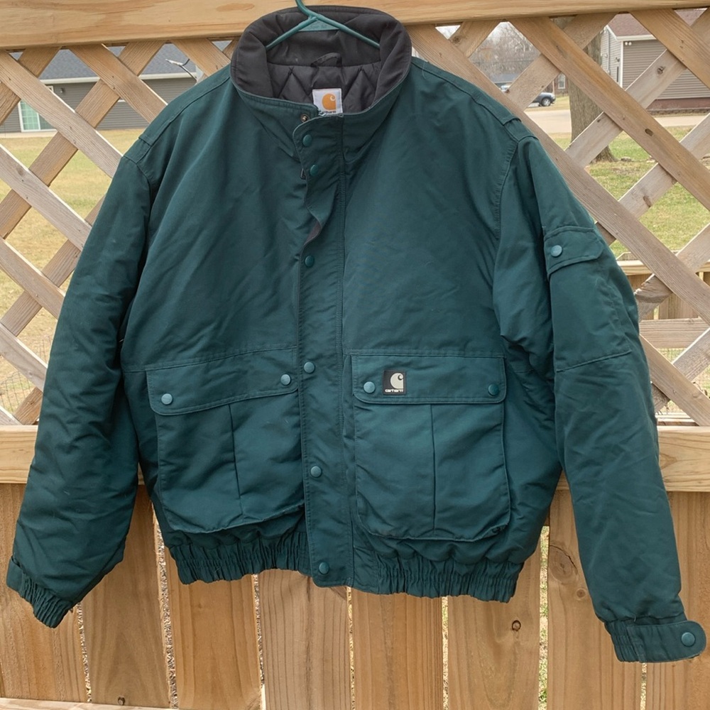 Carhartt Men's Dark Green Insulated Work Jacket